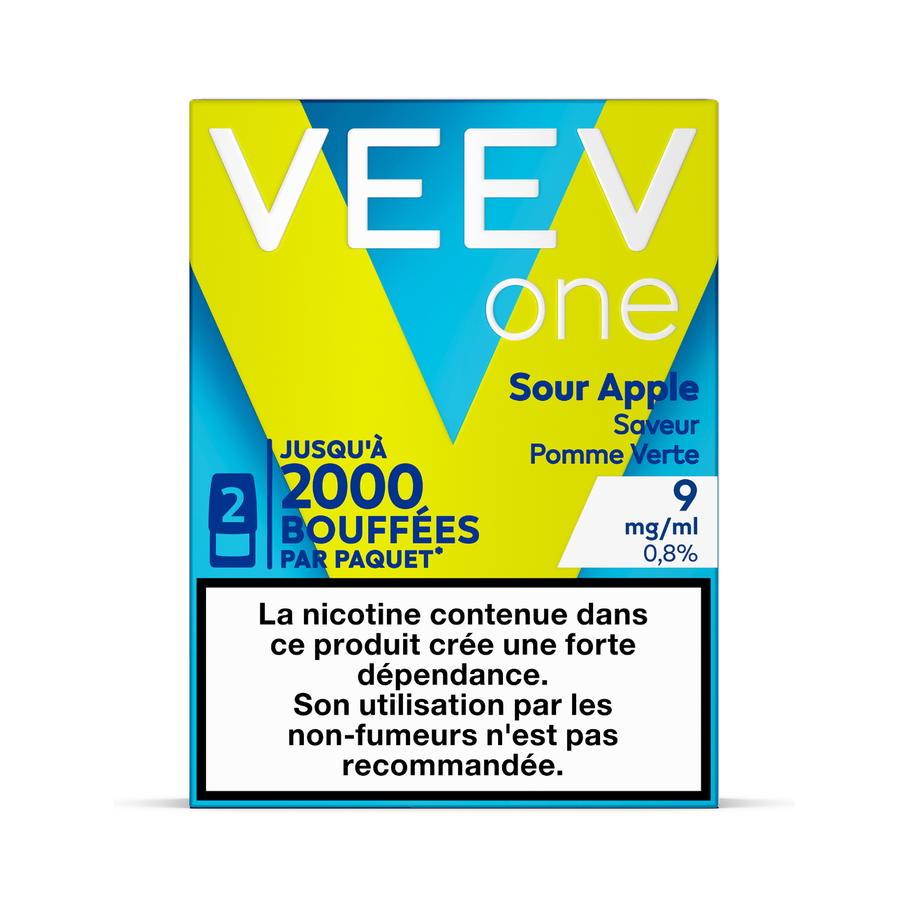 VEEV recharges 2pods - Pomme verte - 2 Intensités