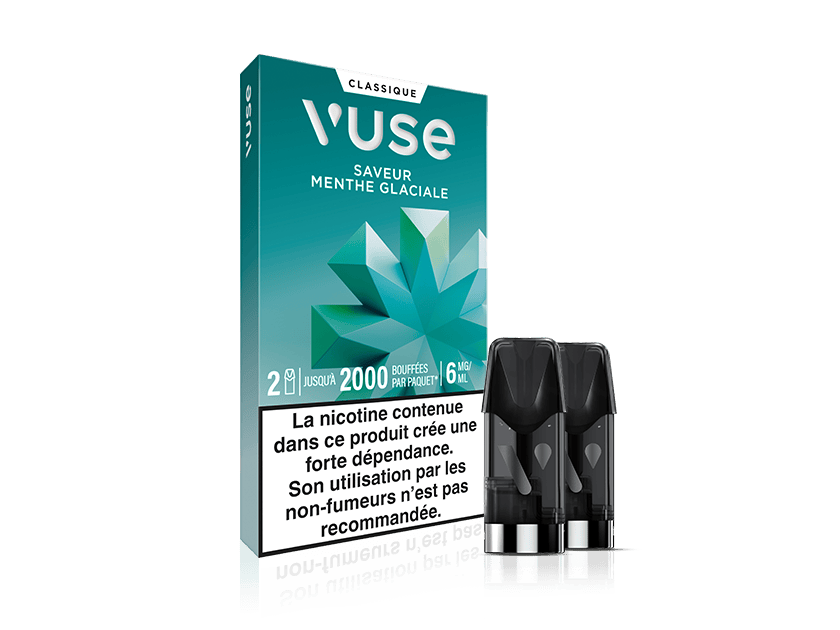 Vuse recharges 2pods - Menthe Glaciale - 3 Intensités
