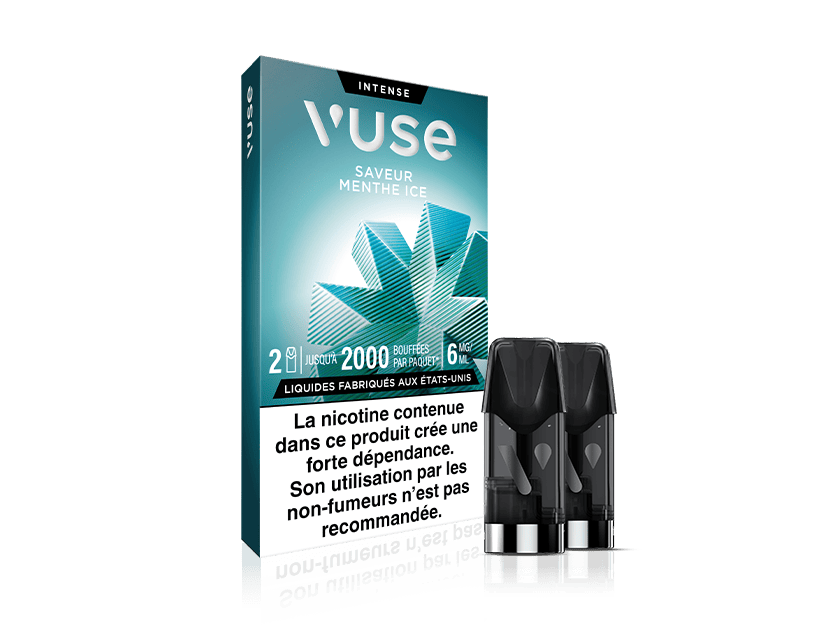 Vuse recharges 2pods gamme intense - Menthe ice - 3 Intensités