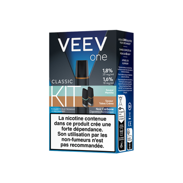 VEEV ONE Kit - 1 ECIG + 2 SAVEURS 18 mg/ml
