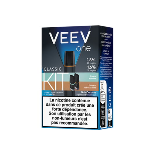 VEEV ONE Kit - 1 ECIG + 2 SAVEURS 18 mg/ml