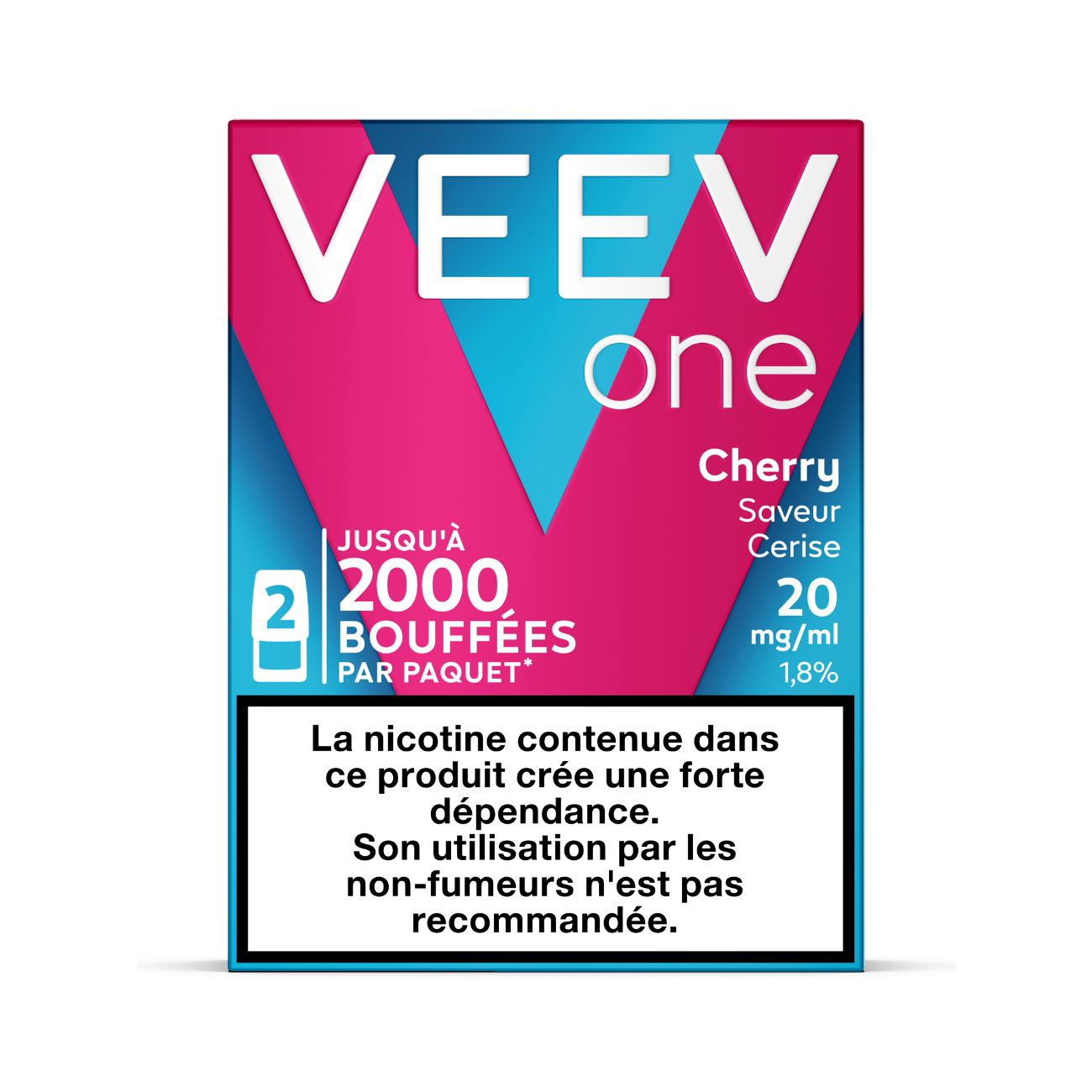 VEEV recharges 2pods - Cerise - 2 Intensités