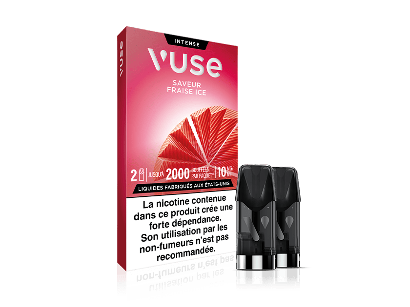 Vuse recharges 2pods gamme intense - Fraise Ice
