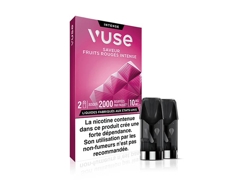 Vuse recharges 2pods - Fruits rouges intense - 3 Intensités