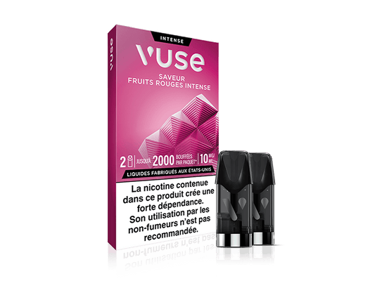 Vuse recharges 2pods - Fruits rouges intense - 3 Intensités