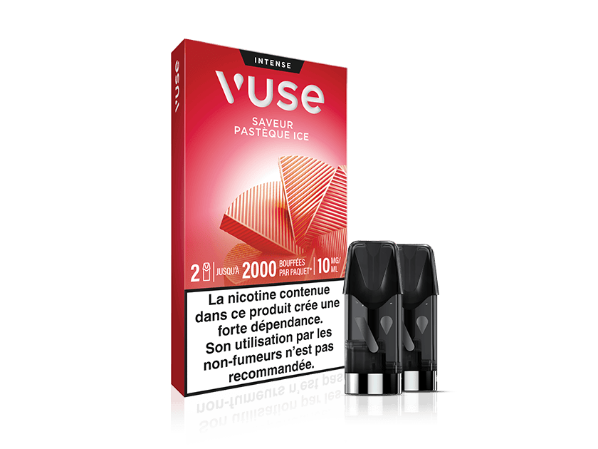 Vuse recharges 2pods gamme intense - Pastèque Ice - 2 intensités