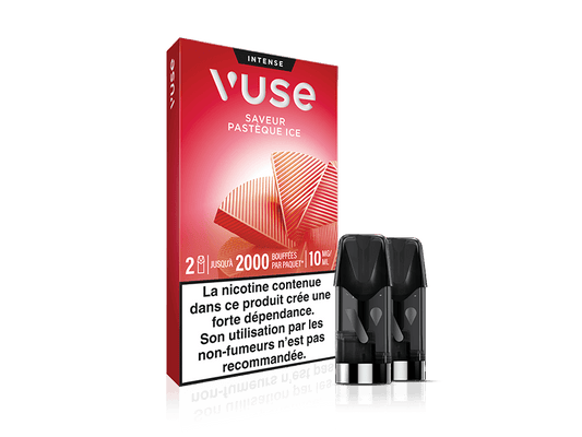 Vuse recharges 2pods gamme intense - Pastèque Ice - 2 intensités